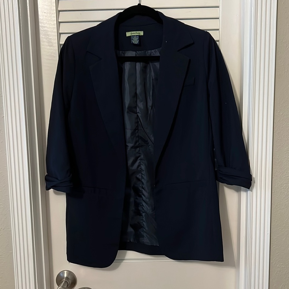 Navy Blue Blazer - 3/4 sleeve length